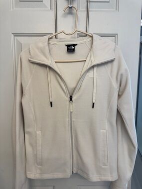 The North Face Cream Full-Zip Fleece Hoodie